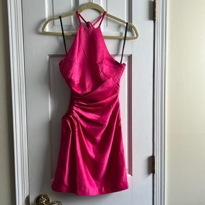 NBD Pink Halter Dress